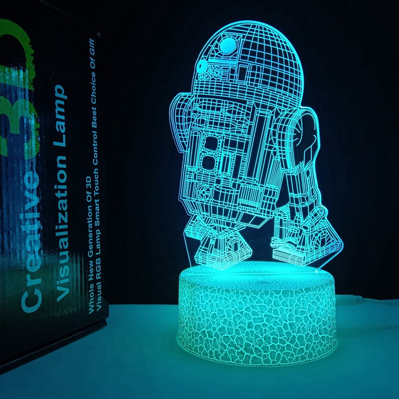 3D Horse Night Light USB Color Changing Remote Control Decorative Lamp for Kids Room