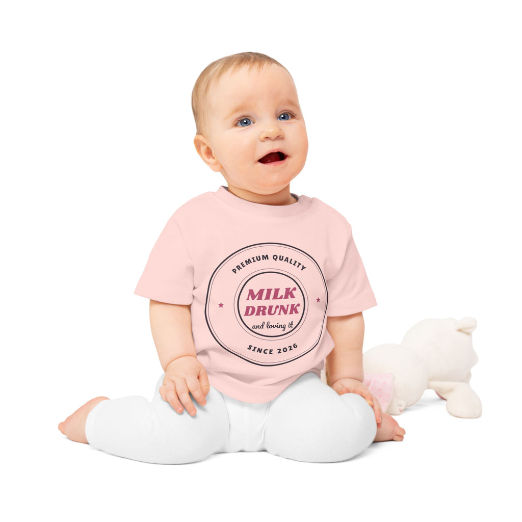 Milk Drunk Funny Baby T-Shirt