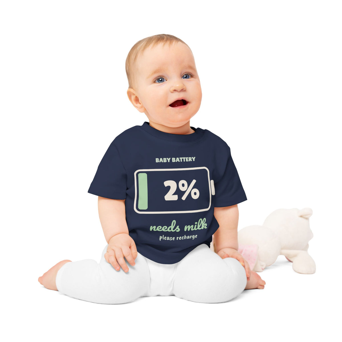 Baby Battery 2% Funny Baby T-Shirt