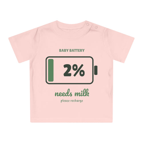 Baby Battery 2% Funny Baby T-Shirt