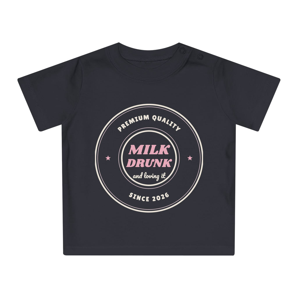 Milk Drunk Funny Baby T-Shirt