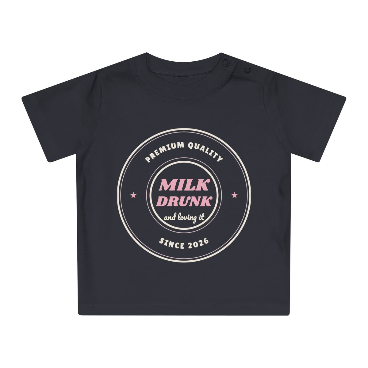 Milk Drunk Funny Baby T-Shirt