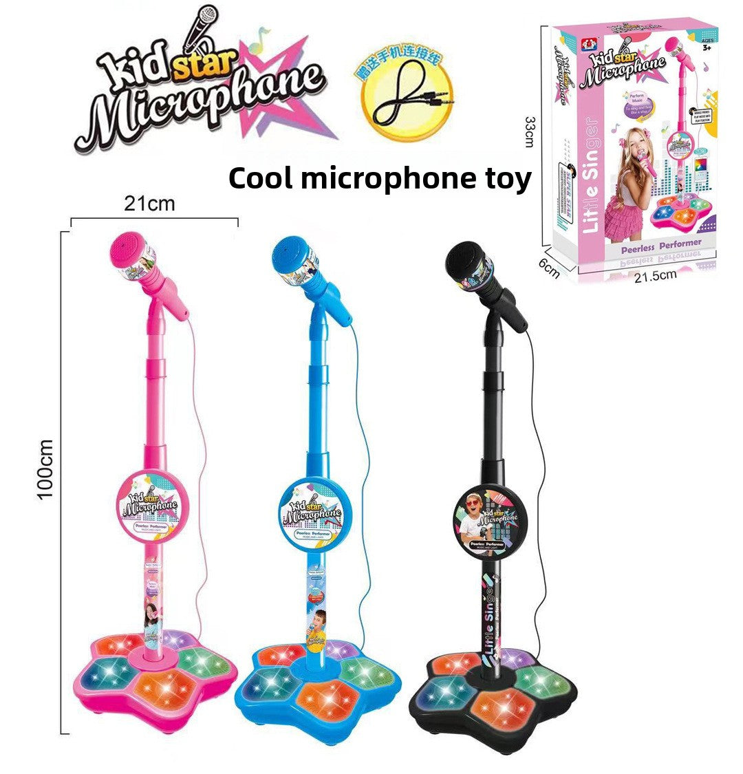 Kids Musical Microphone Toy with LED Lights