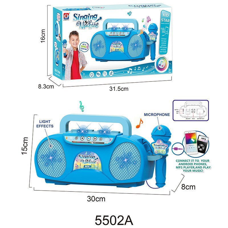 Kids Musical Microphone Toy with LED Lights