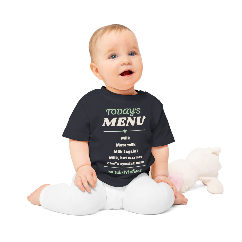 Today's Menu Milk Funny Baby T-Shirt