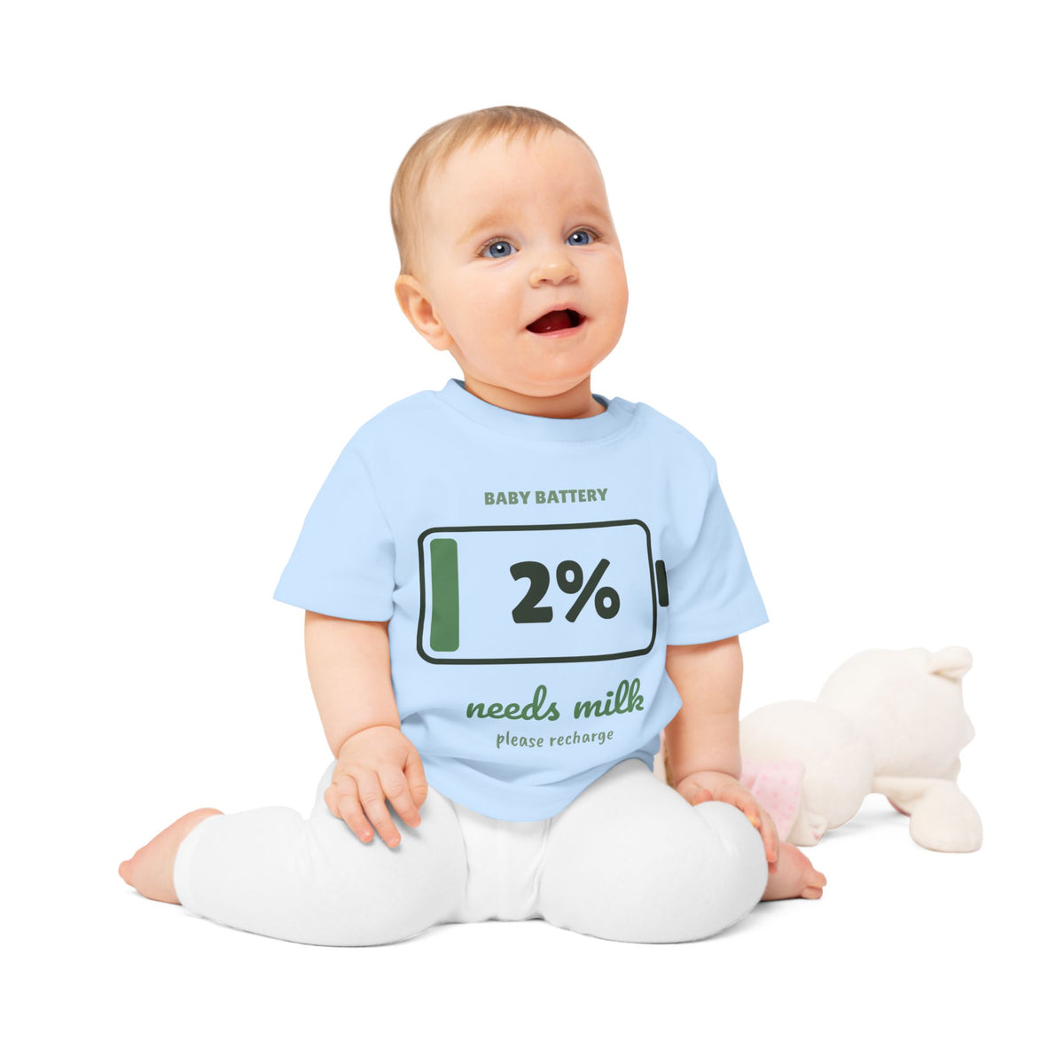 Baby Battery 2% Funny Baby T-Shirt