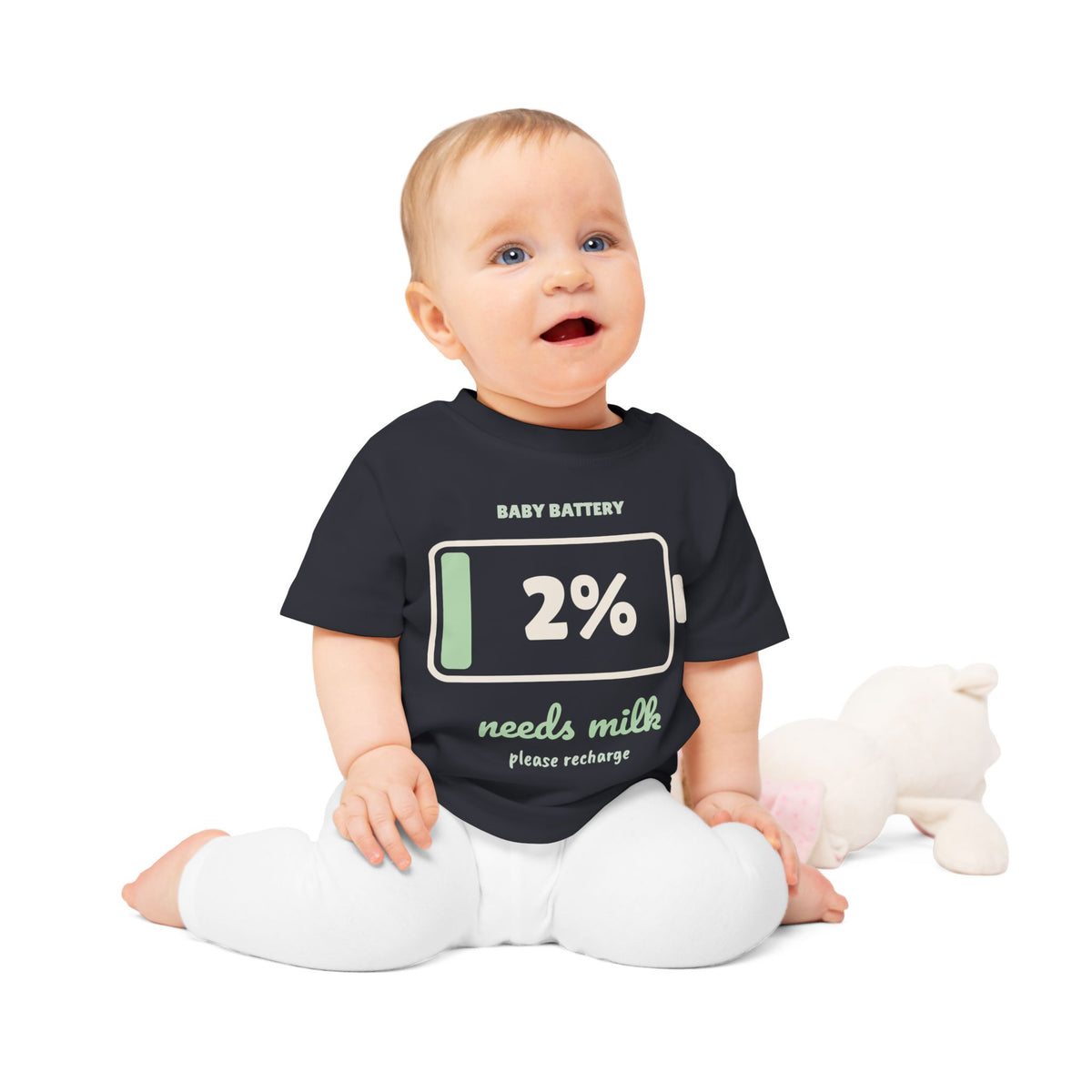 Baby Battery 2% Funny Baby T-Shirt