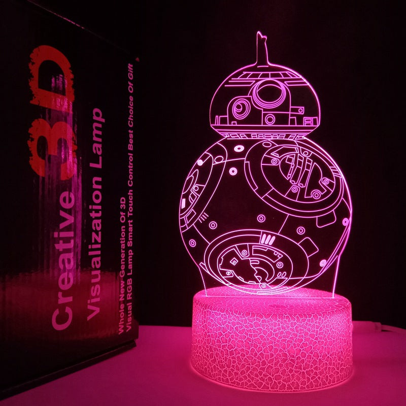 3D Horse Night Light USB Color Changing Remote Control Decorative Lamp for Kids Room