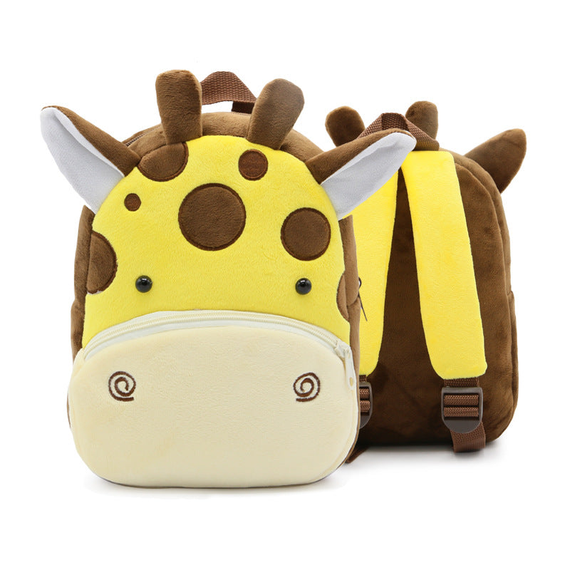 Cartoon Animal Plush Backpack for Kids