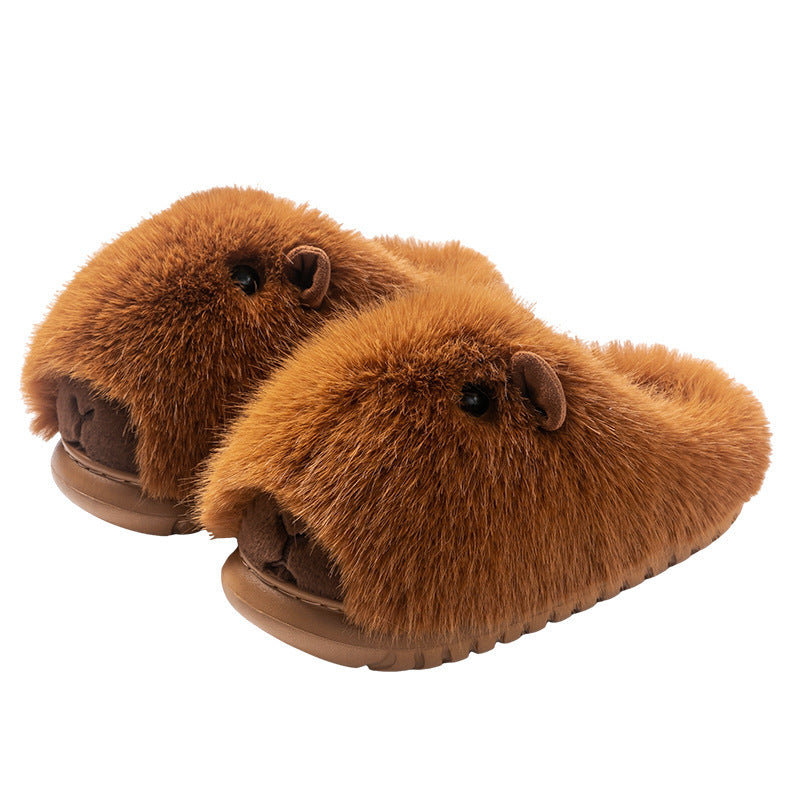 Cartoon Plush Home Slippers for Women