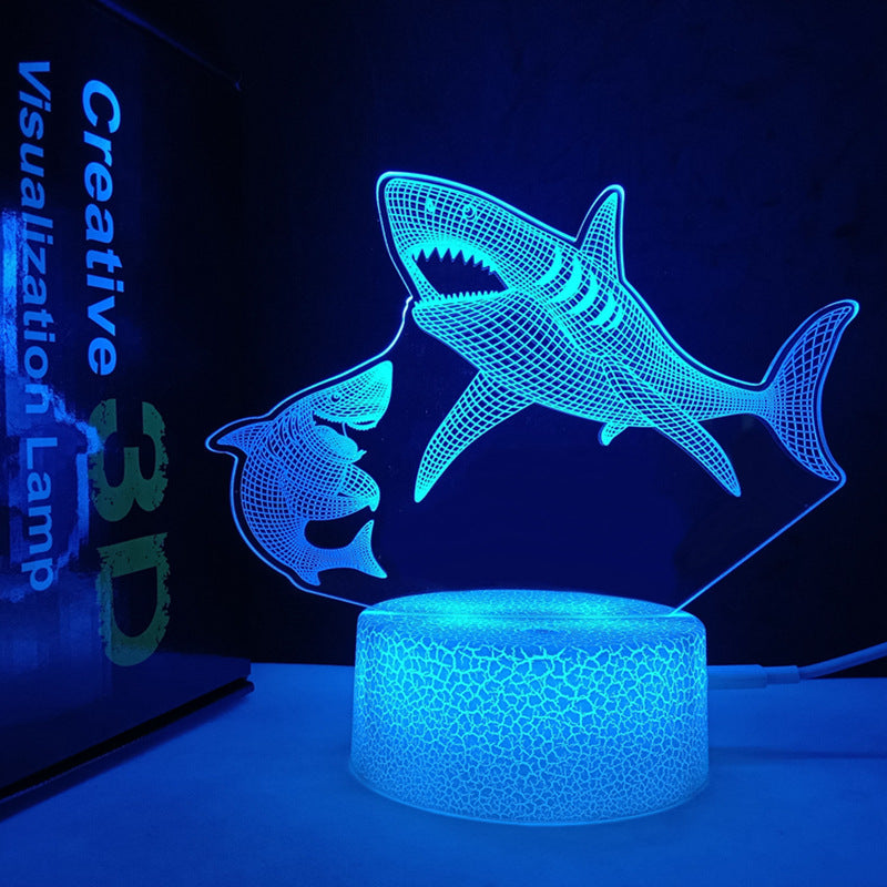 3D Horse Night Light USB Color Changing Remote Control Decorative Lamp for Kids Room