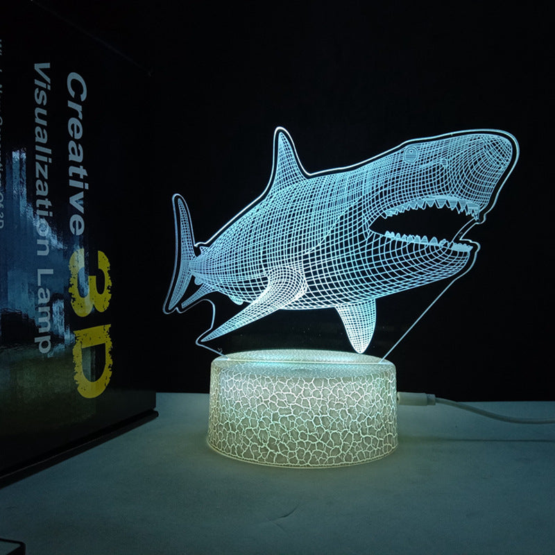 3D Horse Night Light USB Color Changing Remote Control Decorative Lamp for Kids Room