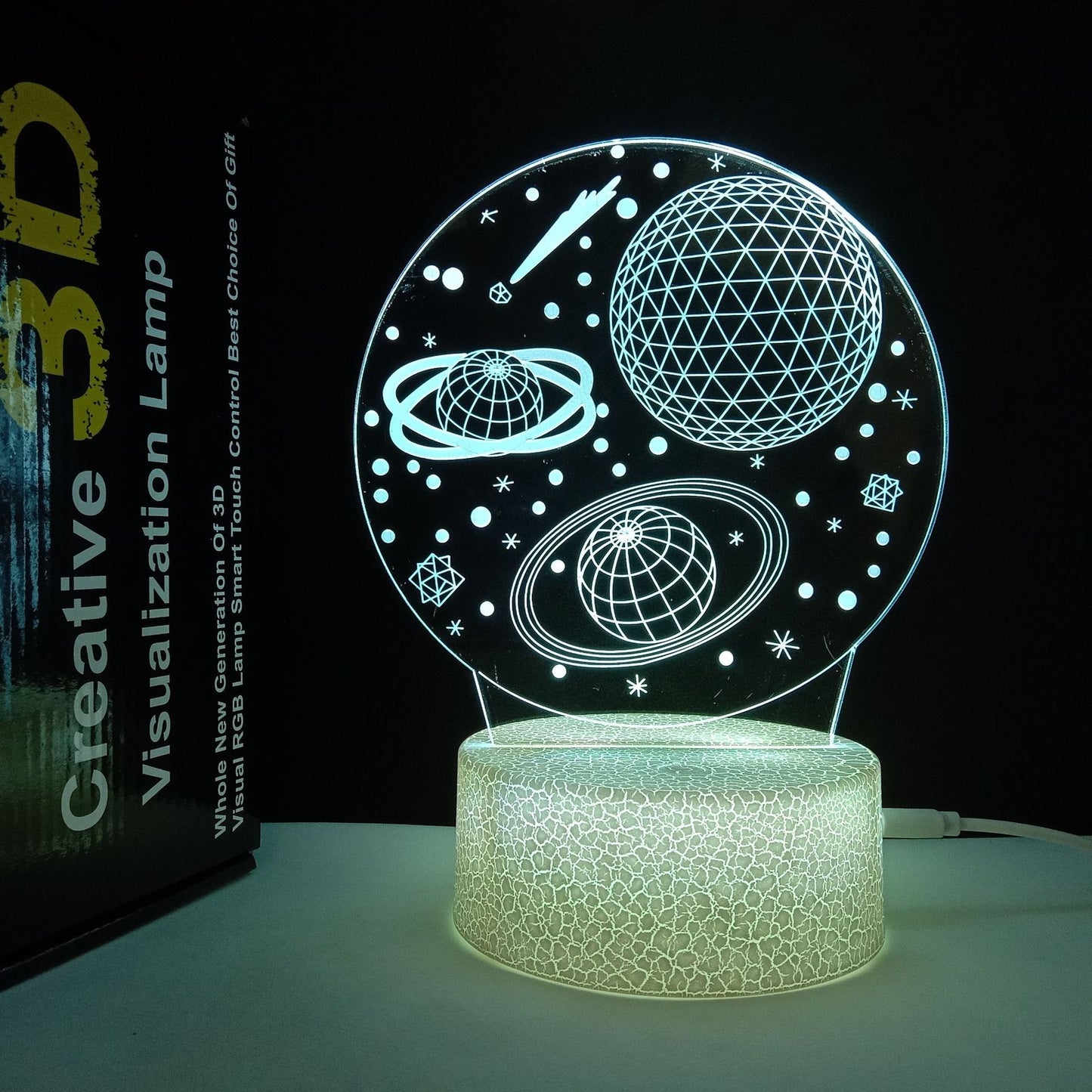 3D Horse Night Light USB Color Changing Remote Control Decorative Lamp for Kids Room