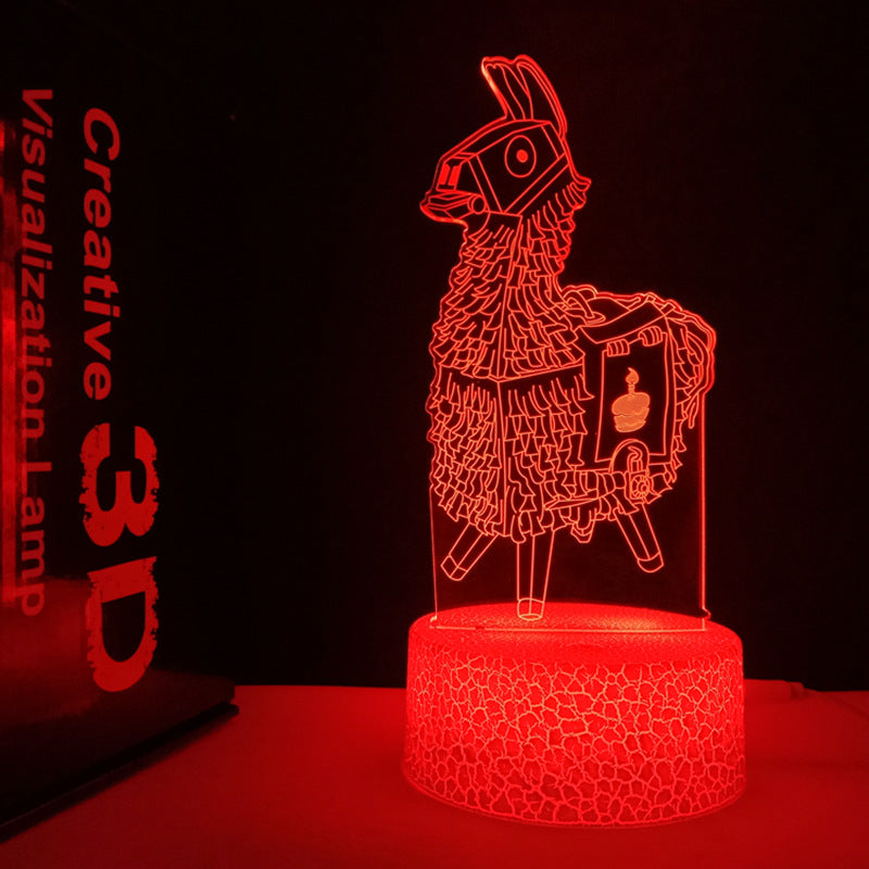 3D Horse Night Light USB Color Changing Remote Control Decorative Lamp for Kids Room