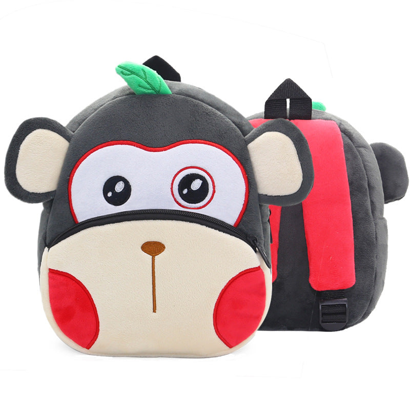 Cartoon Animal Plush Backpack for Kids