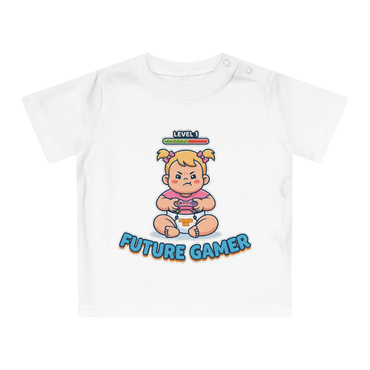 Future Gamer funny baby t-shirt (girl)