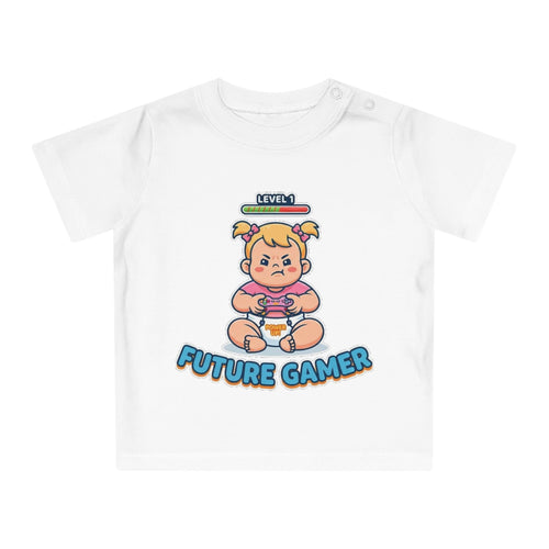 Future Gamer funny baby t-shirt (girl)
