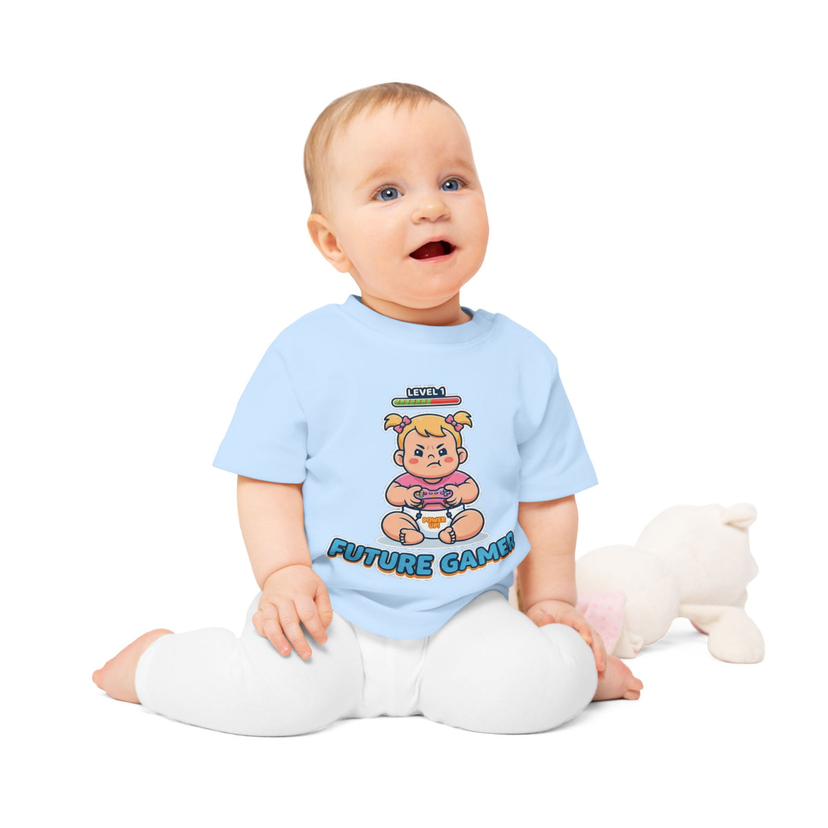 Future Gamer funny baby t-shirt (girl)