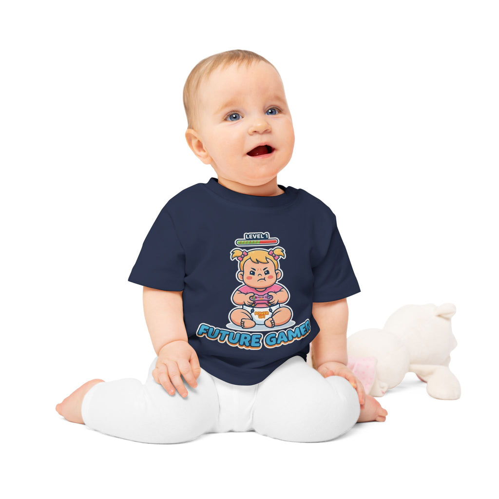 Future Gamer funny baby t-shirt (girl)