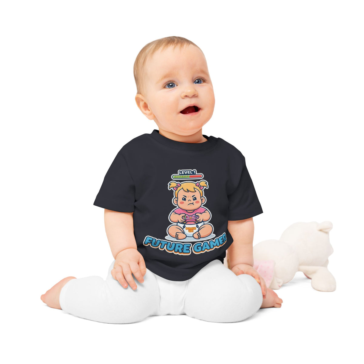 Future Gamer funny baby t-shirt (girl)