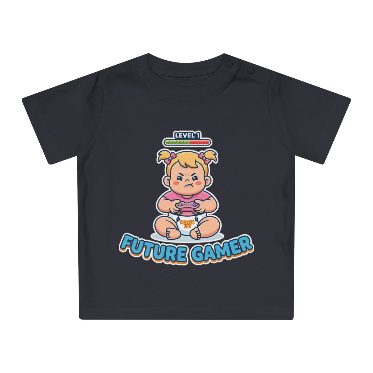 Future Gamer funny baby t-shirt (girl)