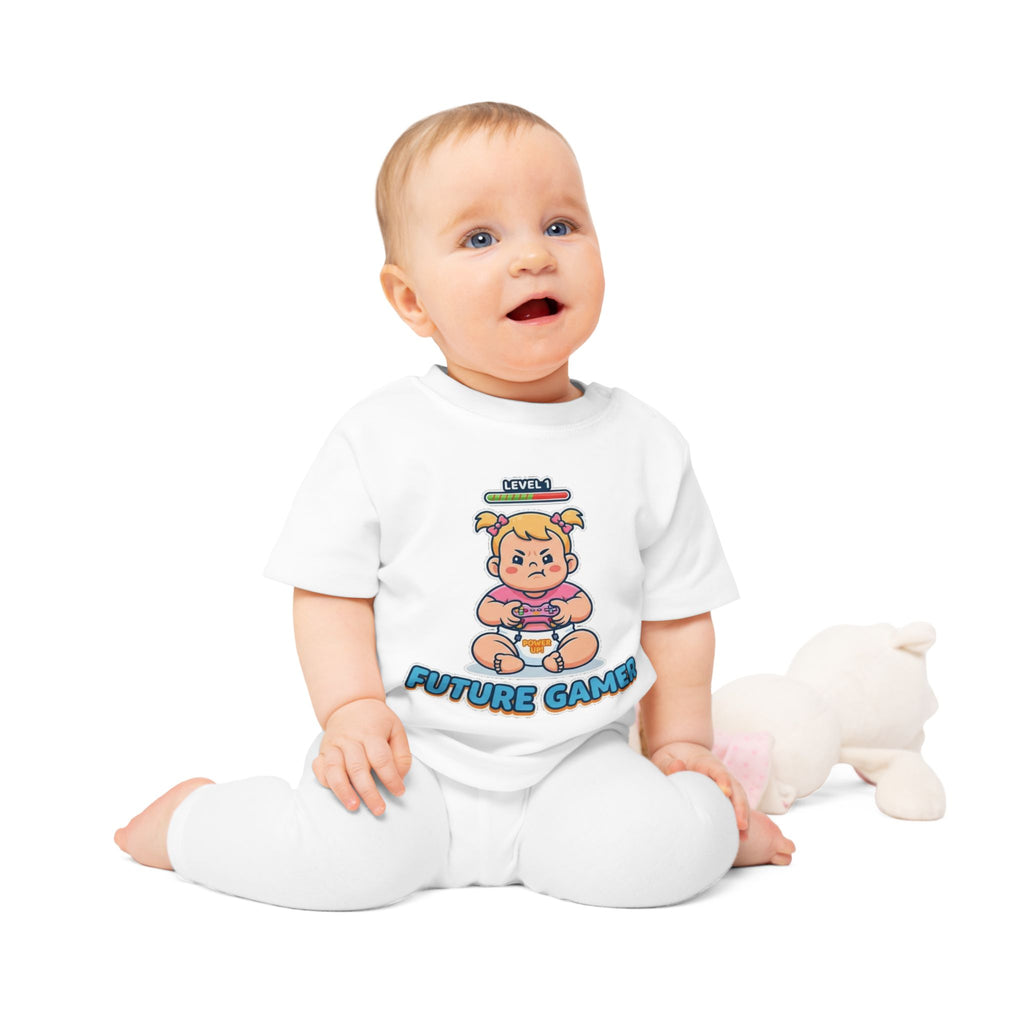 Future Gamer funny baby t-shirt (girl)