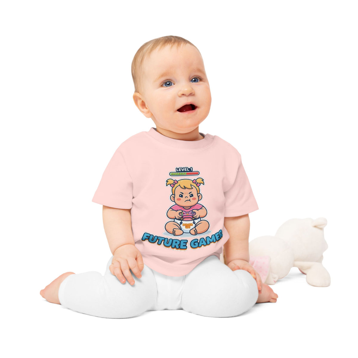 Future Gamer funny baby t-shirt (girl)