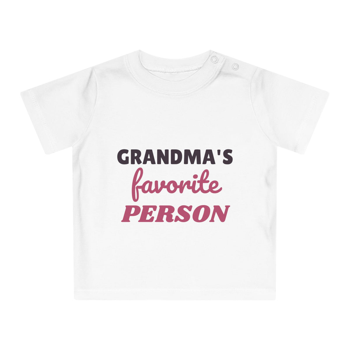 Grandma's Favorite Person funny baby t-shirt