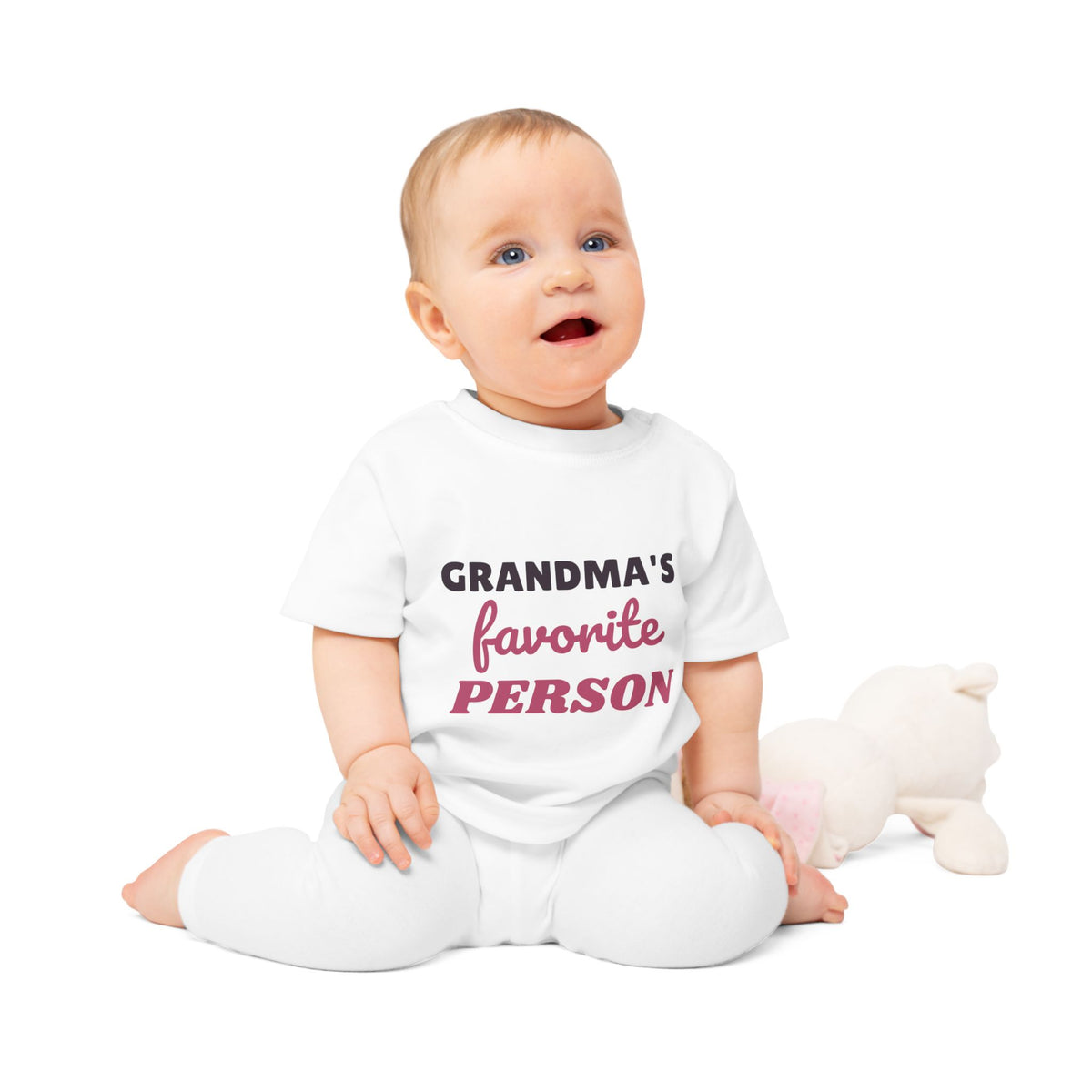 Grandma's Favorite Person funny baby t-shirt