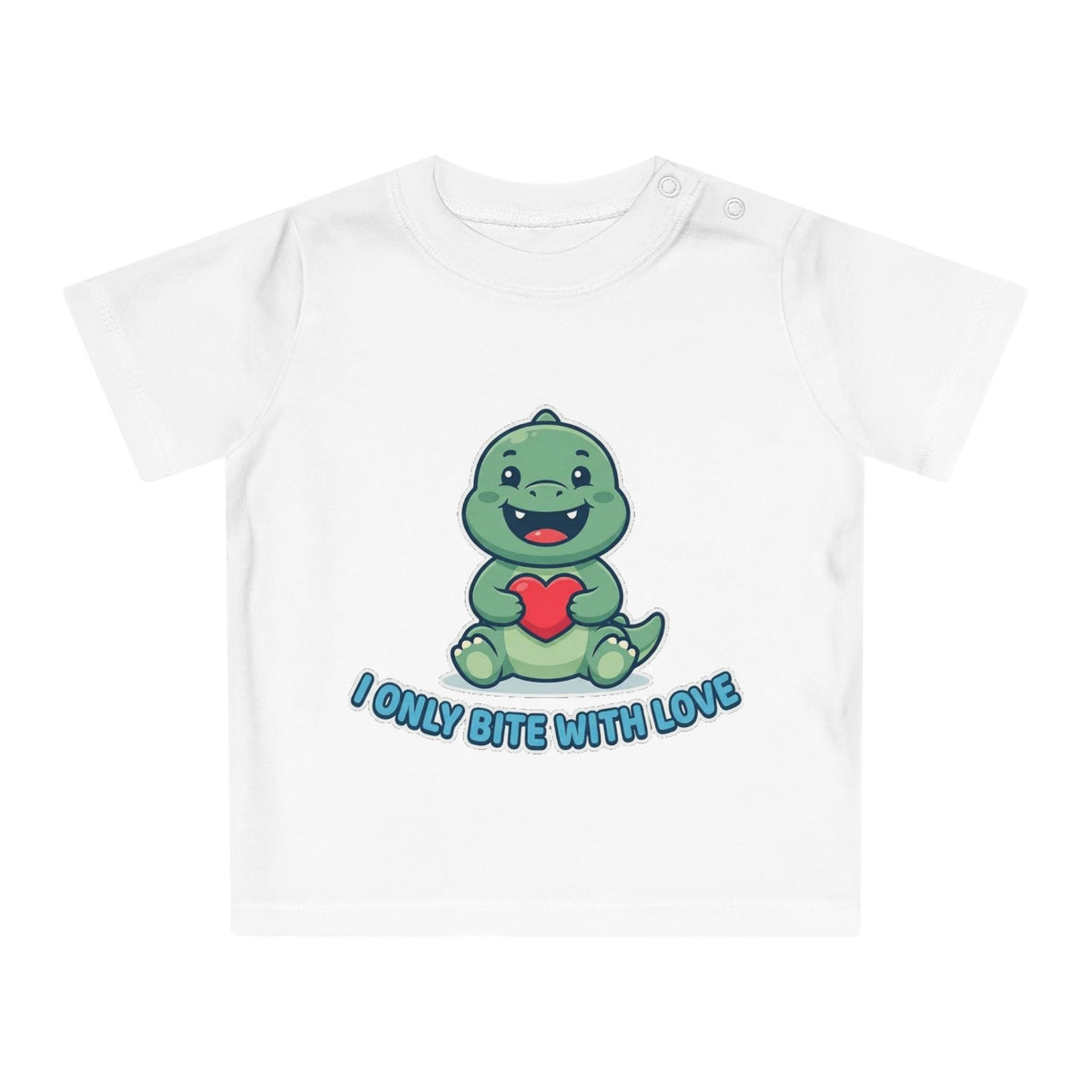 I Only Bite With Love funny baby t-shirt