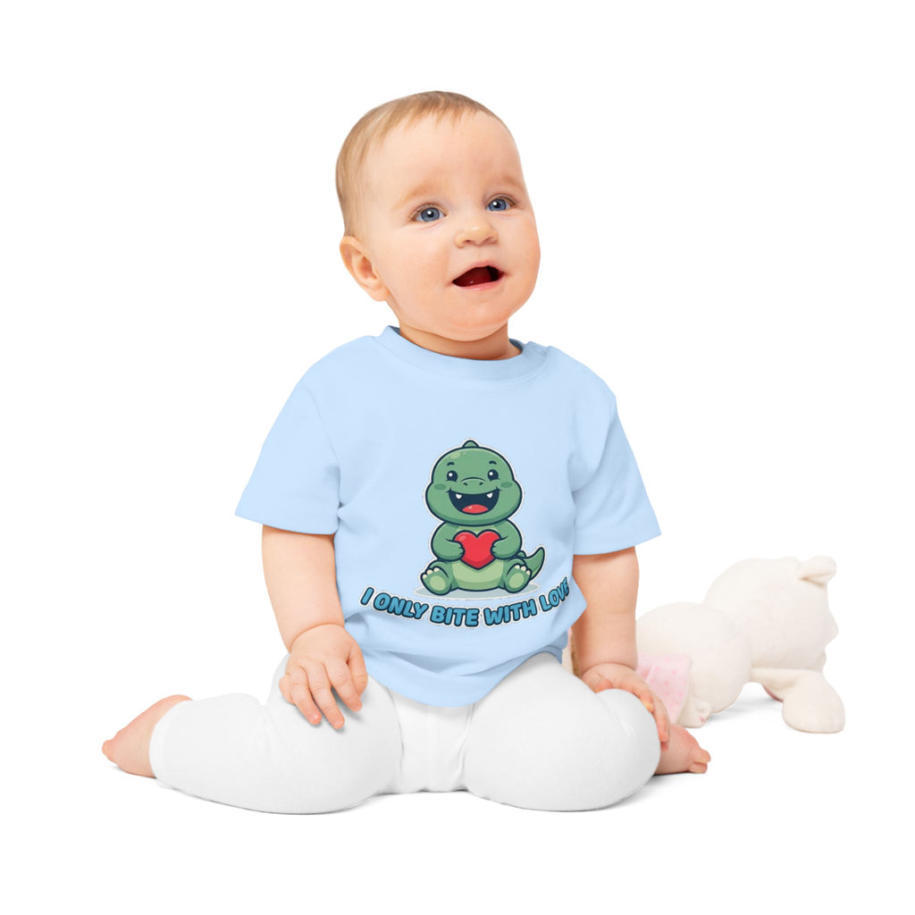 I Only Bite With Love funny baby t-shirt