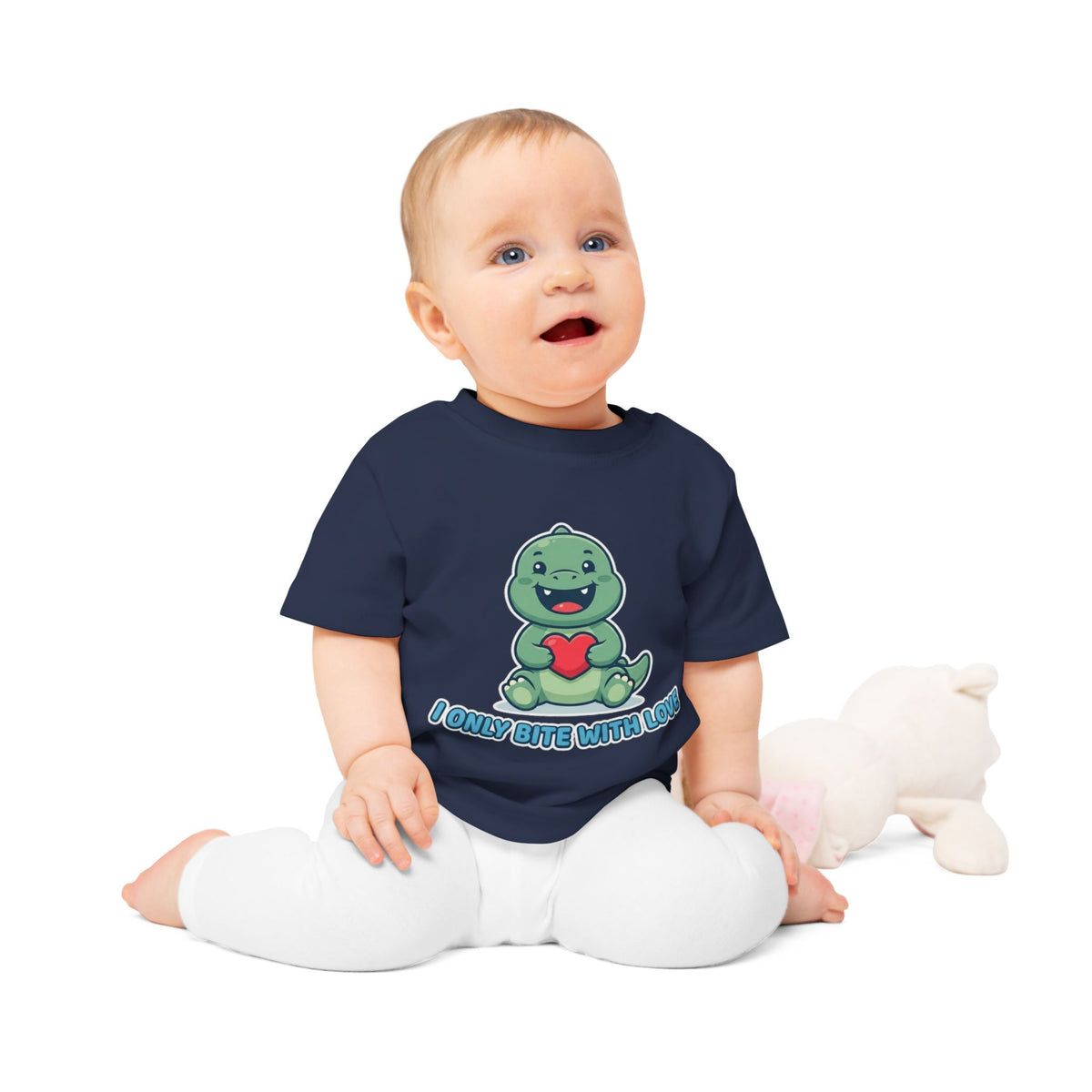I Only Bite With Love funny baby t-shirt