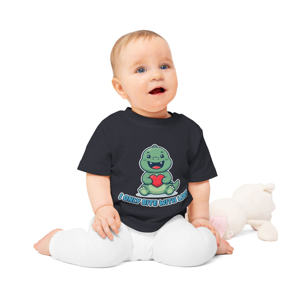 I Only Bite With Love funny baby t-shirt