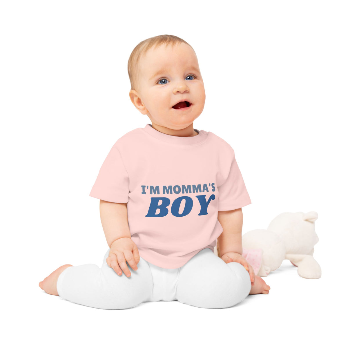 I'm Momma's Boy funny baby t-shirt