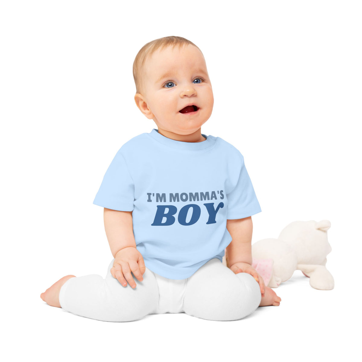 I'm Momma's Boy funny baby t-shirt