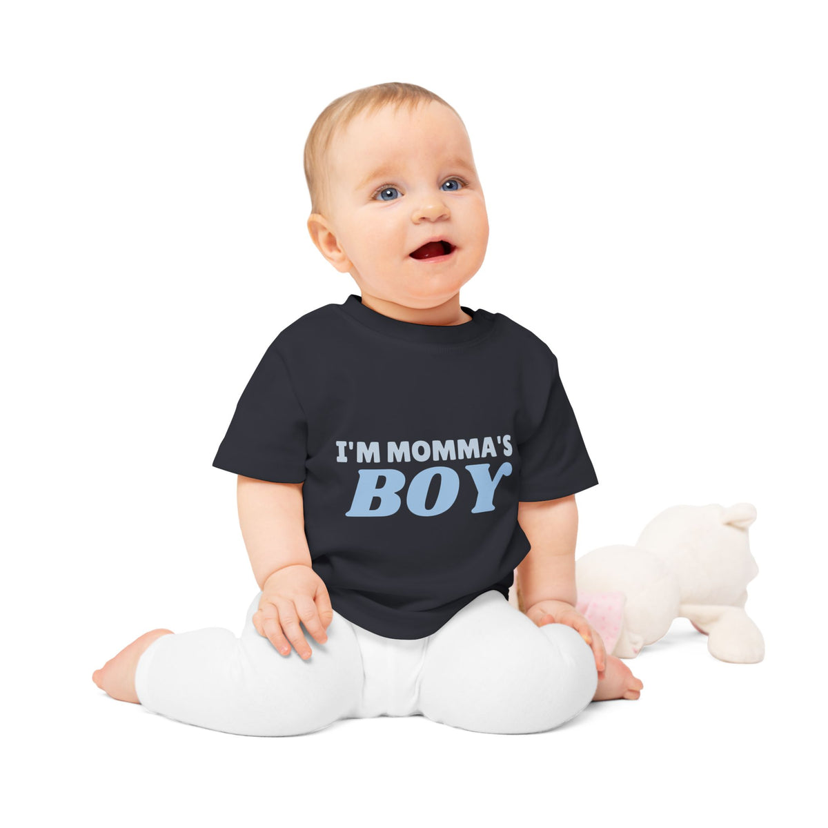 I'm Momma's Boy funny baby t-shirt