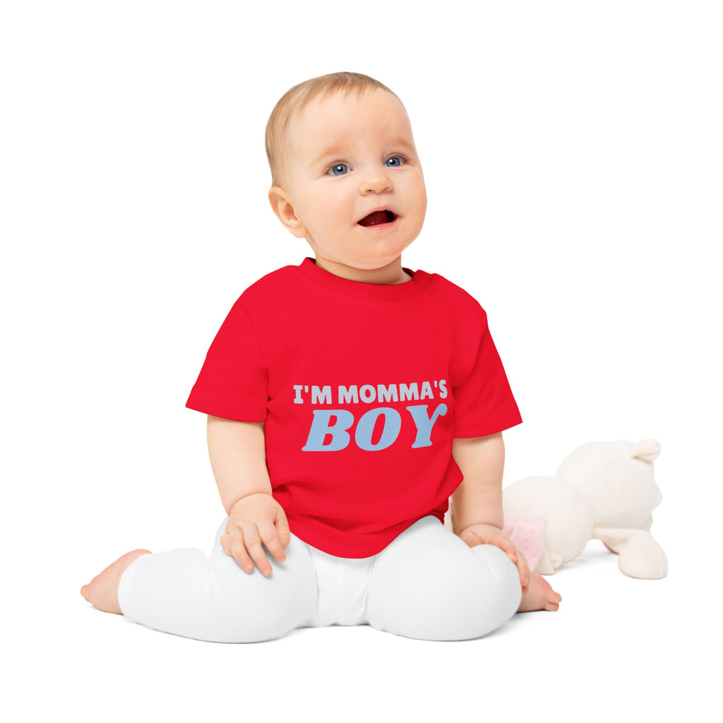 I'm Momma's Boy funny baby t-shirt