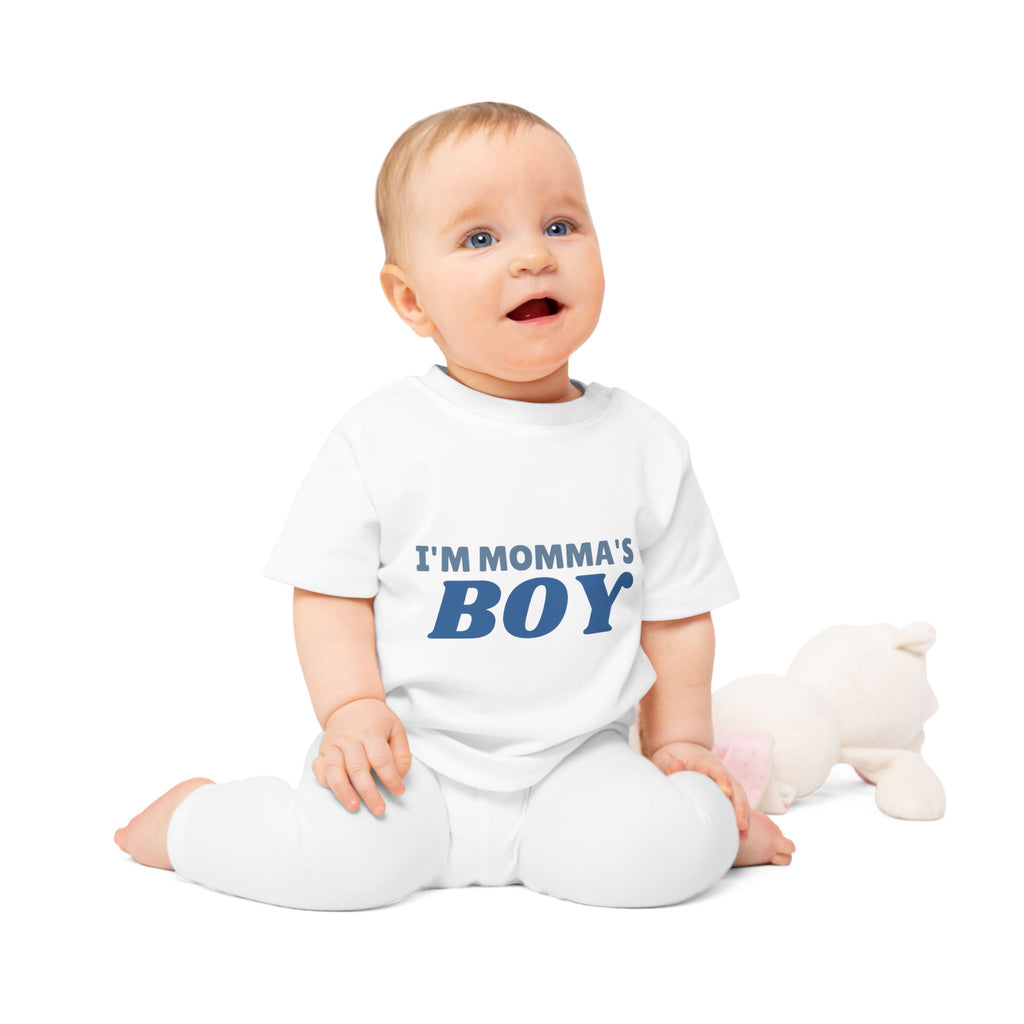I'm Momma's Boy funny baby t-shirt