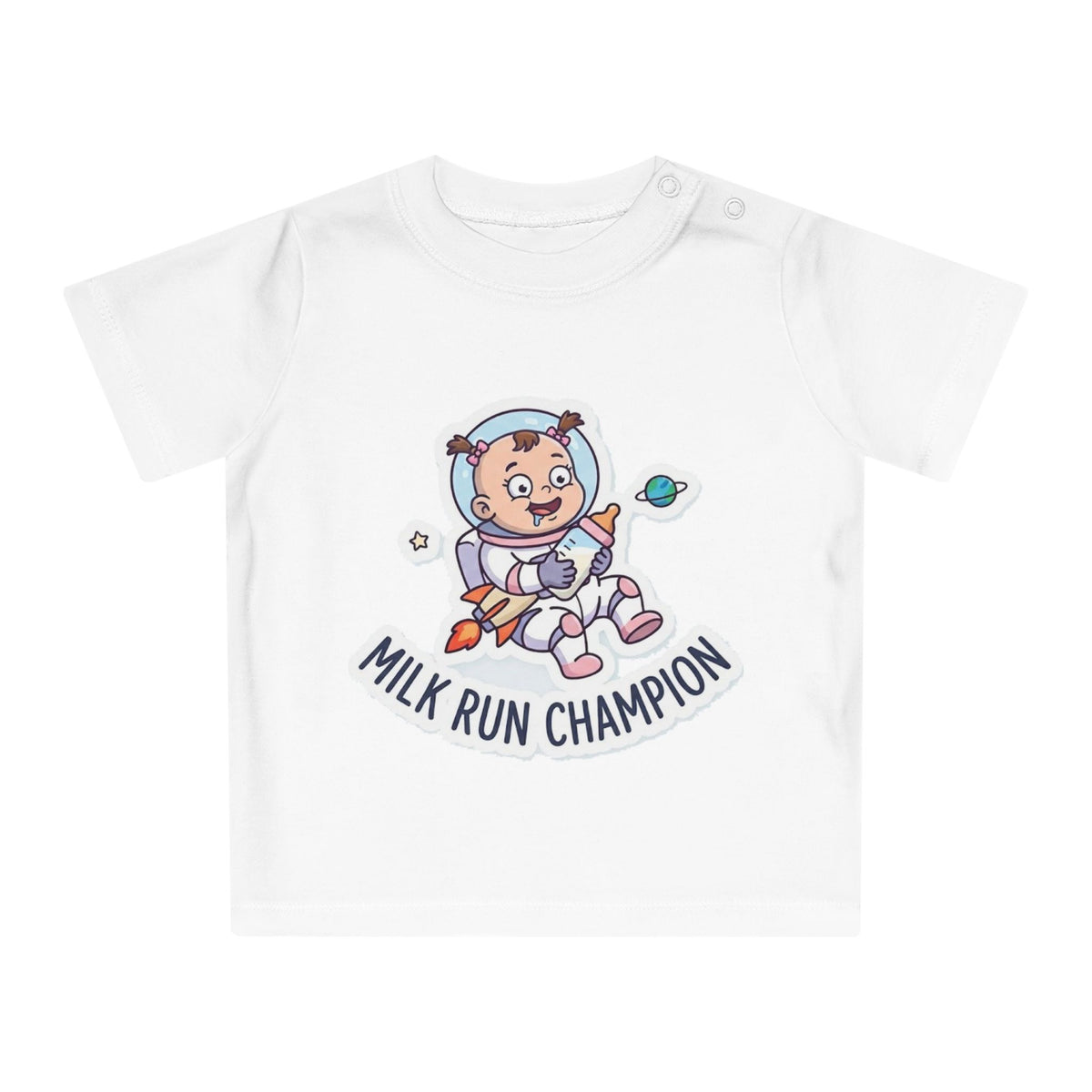 Milk Run Champion funny baby t-shirt (girl)