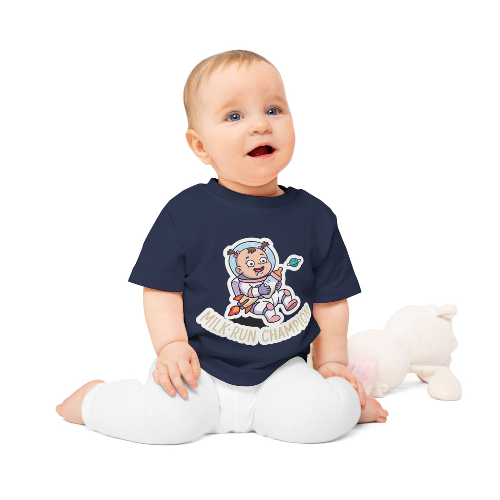 Milk Run Champion funny baby t-shirt (girl)