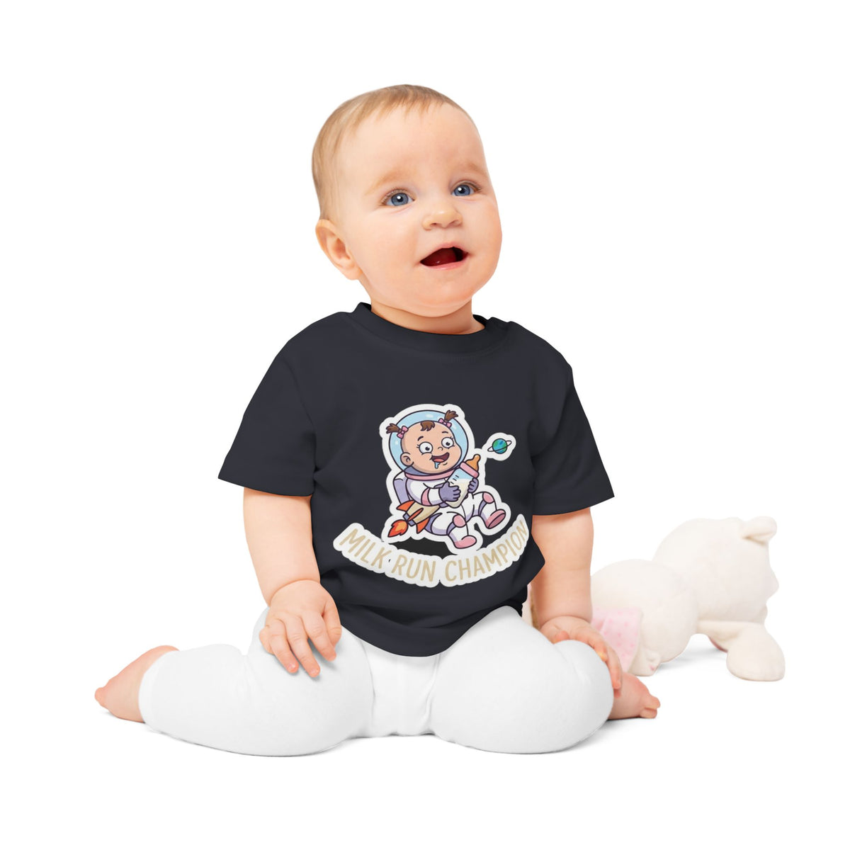 Milk Run Champion funny baby t-shirt (girl)