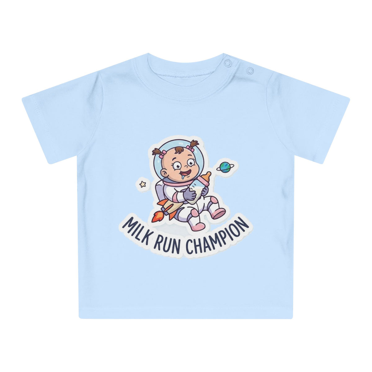Milk Run Champion funny baby t-shirt (girl)
