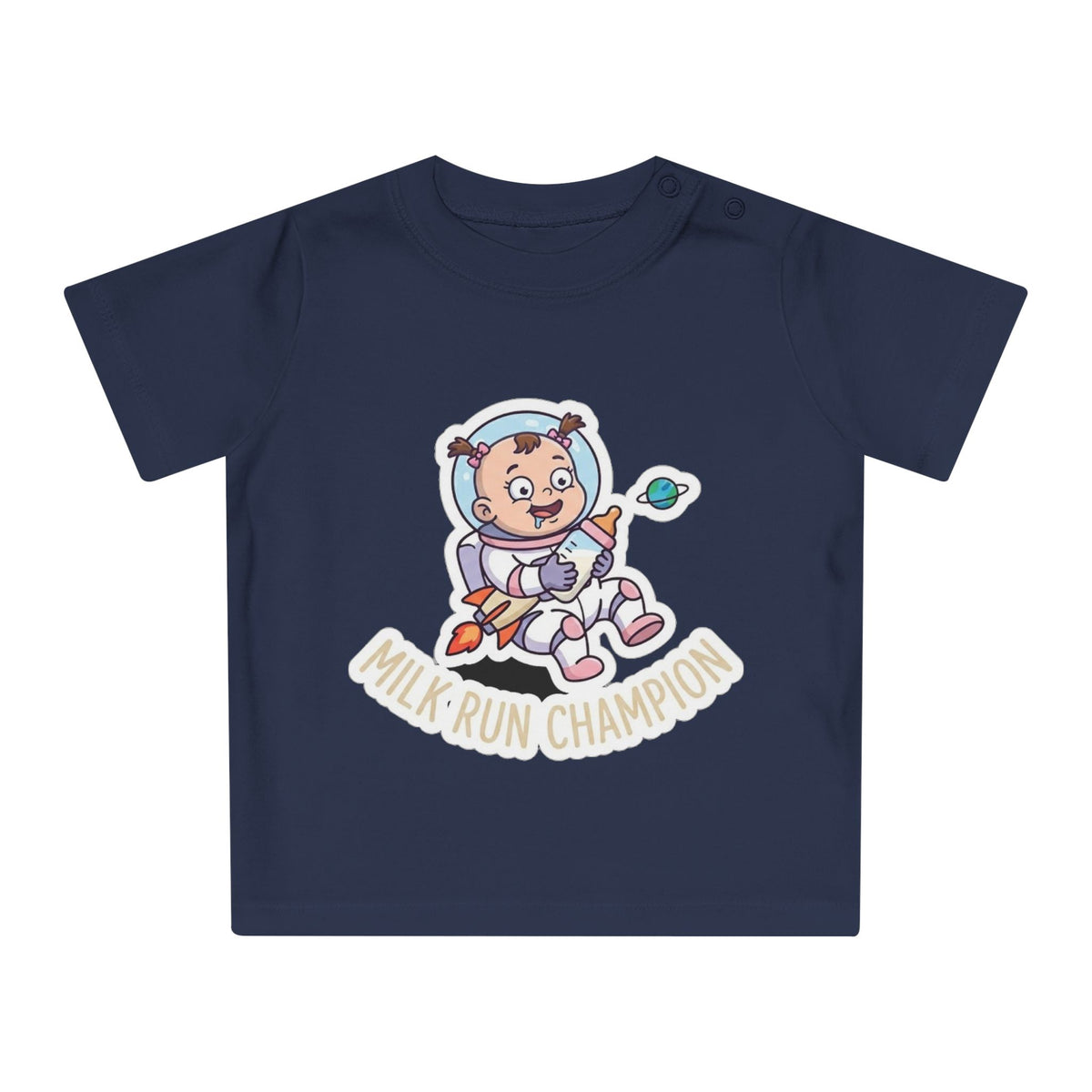 Milk Run Champion funny baby t-shirt (girl)