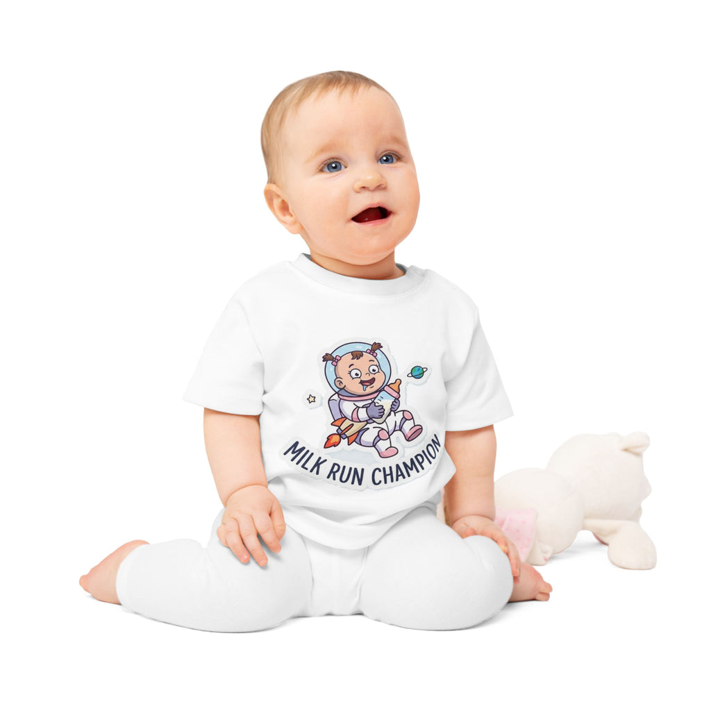 Milk Run Champion funny baby t-shirt (girl)
