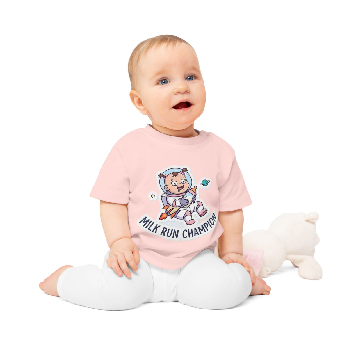 Milk Run Champion funny baby t-shirt (girl)