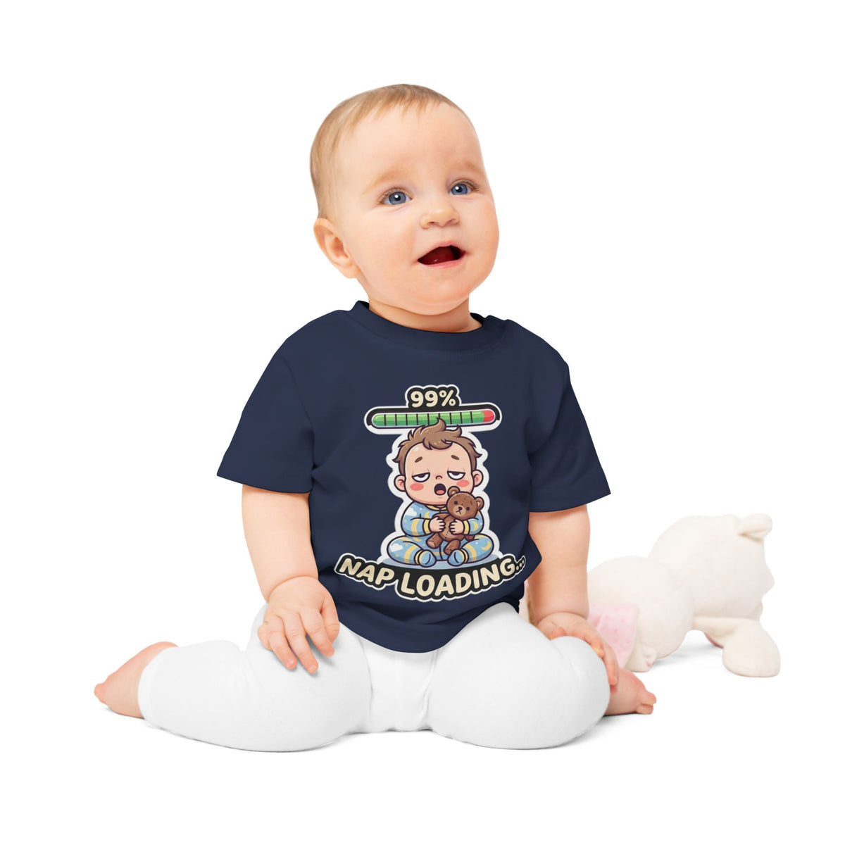 Nap Loading funny baby t-shirt (boy)