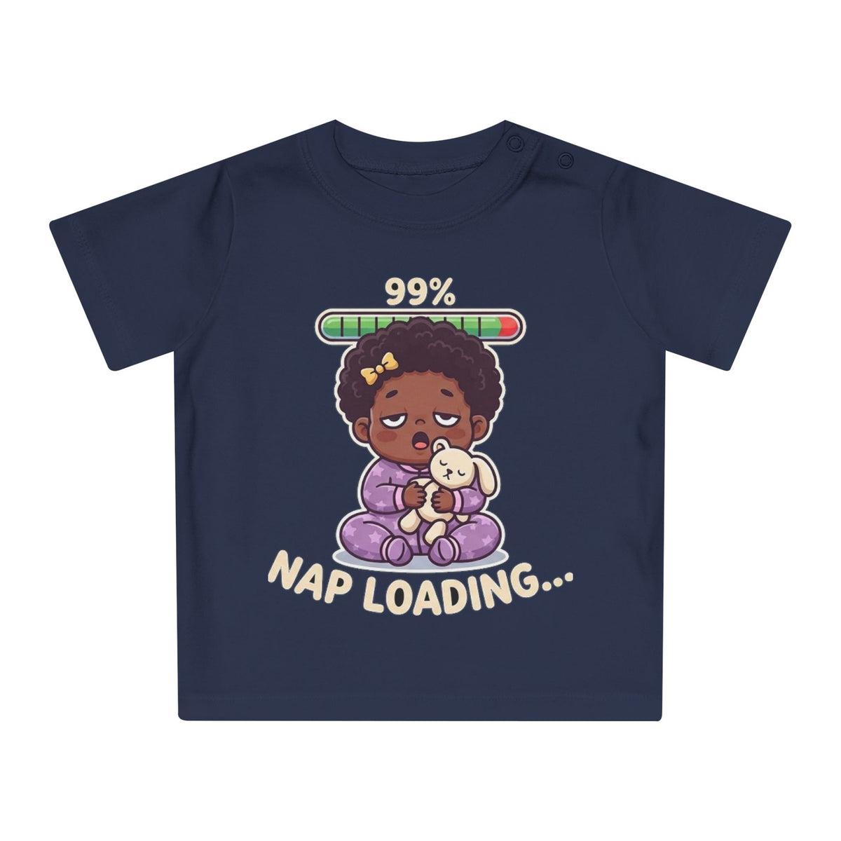 Nap Loading funny baby t-shirt (girl)