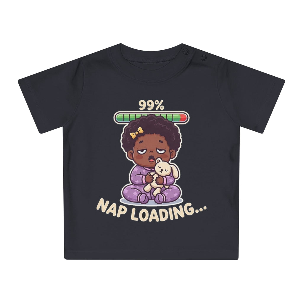 Nap Loading funny baby t-shirt (girl)