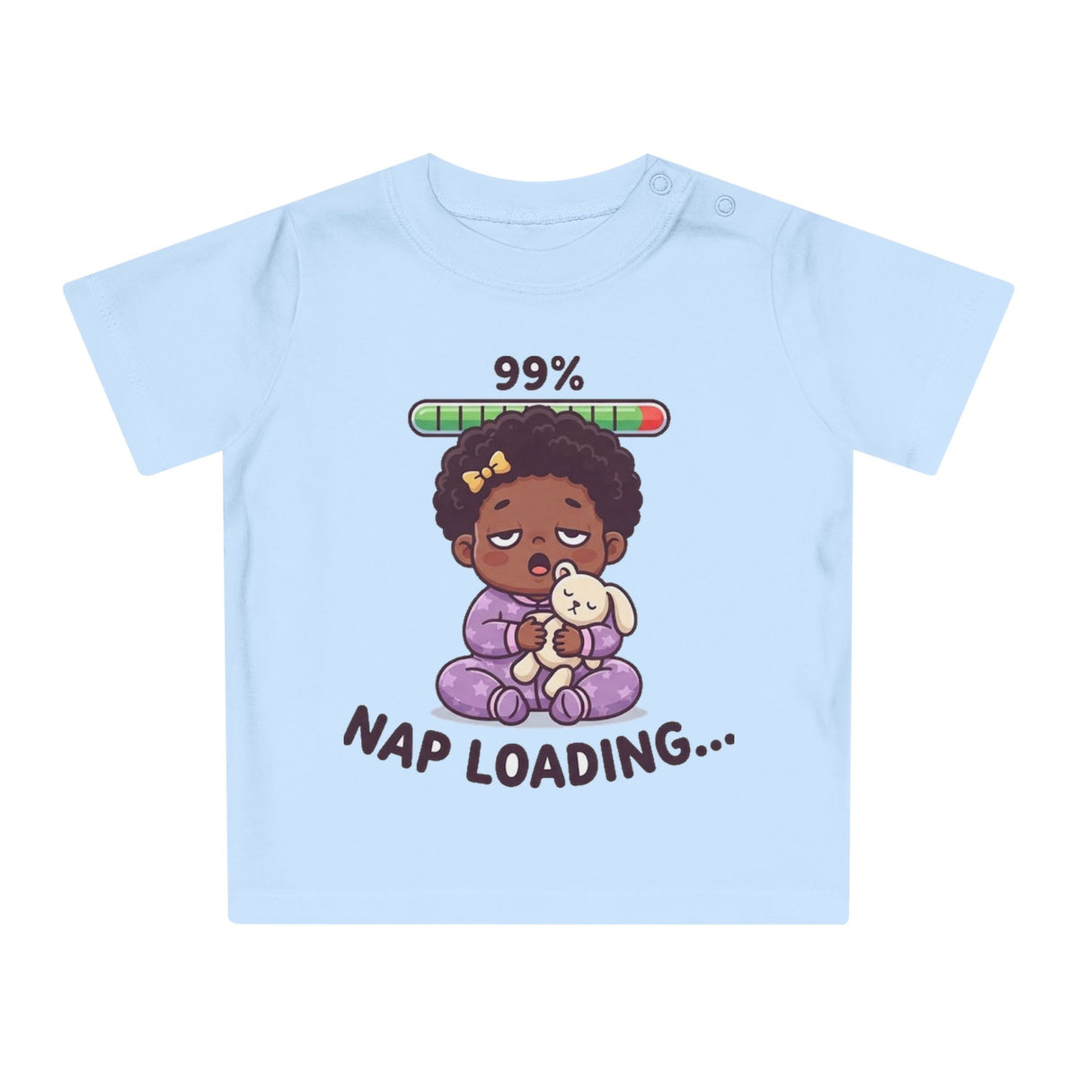 Nap Loading funny baby t-shirt (girl)