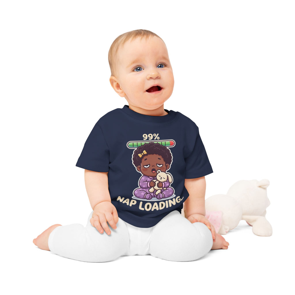 Nap Loading funny baby t-shirt (girl)